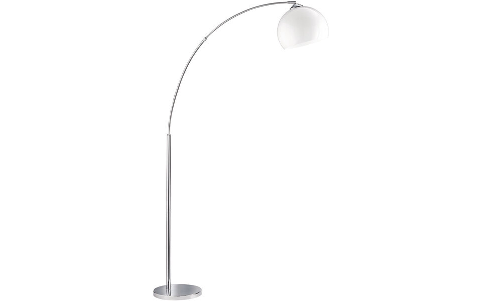 HLW LED LED Floor Lamp Trion Brostila - Round, Glossy Chrome & E27 Fitting
