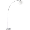 LED Vloerlamp Trion Brostila - Rond, Glans Chroom & E27 Verlichting per ruimte