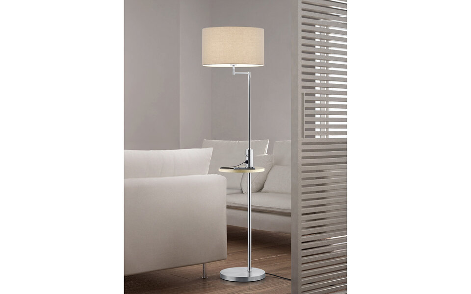 HLW LED Stijlvolle LED Vloerlamp Trion Cliso met E27 fitting en verstelbare armen HLW LED Stijlvolle LED Vloerlamp Trion Cliso met E27 fitting en verstelbare armen