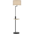 LED Floor Lamp Trion Cliso - Matte Black LED Floor Lamp with Round Aluminum Shape