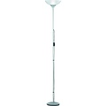 Modern LED Floor Lamp Trion Dozwi with Matte Titanium, Aluminum, and E27 Socket