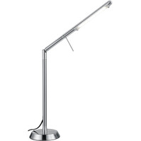 Dimmable LED Floor Lamp 6W Warm White 2700K-3000K Matte Nickel