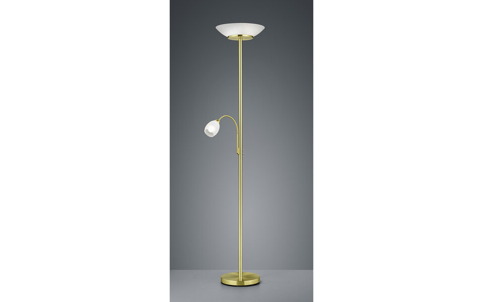 HLW LED Gold LED Floor Lamp Trion Germin - Matte Gold, Round, 3 Light Points & Adjustable HLW LED Gold LED Floor Lamp Trion Germin - Matte Gold, Round, 3 Light Points & Adjustable