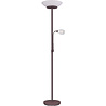 HLW LED LED Floor Lamp Trion Germin - Rust-colored aluminum lamp with E27 fitting