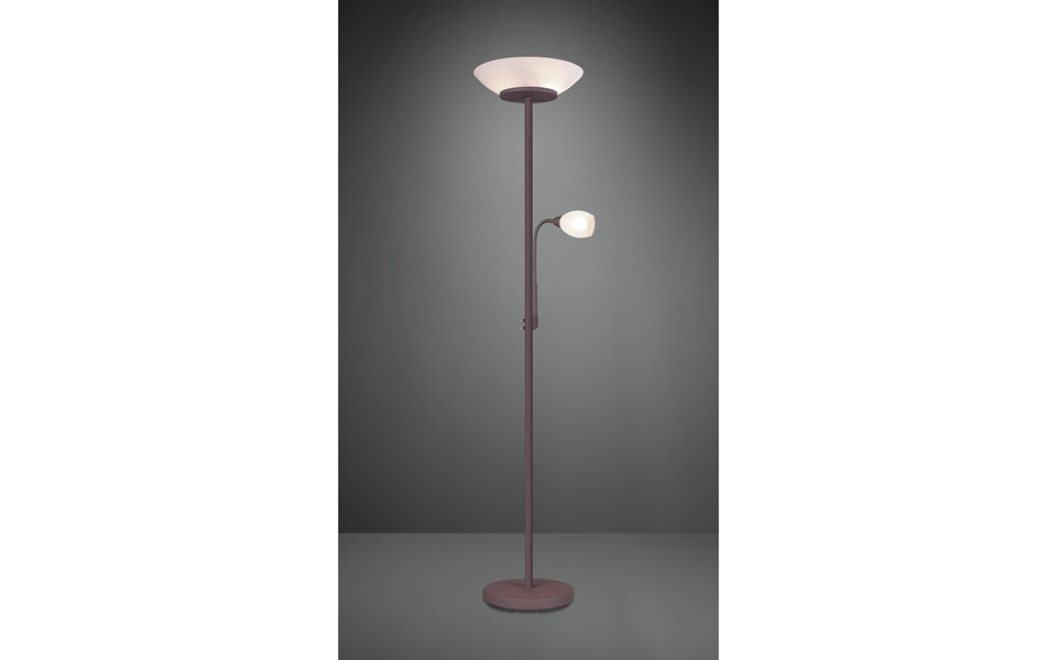 HLW LED LED Floor Lamp Trion Germin - Rust-colored aluminum lamp with E27 fitting
