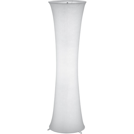 Stijlvolle LED Vloerlamp Trion Grivon met dubbele E27 fitting, mat wit en aluminium Stijlvolle LED Vloerlamp Trion Grivon met dubbele E27 fitting, mat wit en aluminium