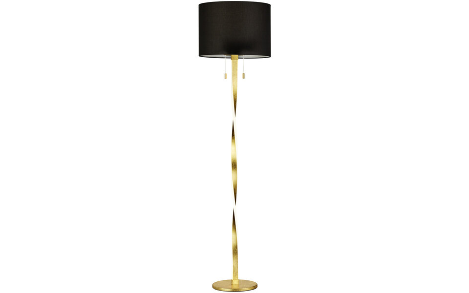 HLW LED Stylish LED Floor Lamp Trion Ninda - White & Gold version, Warm White 2700K–3000K, 14W