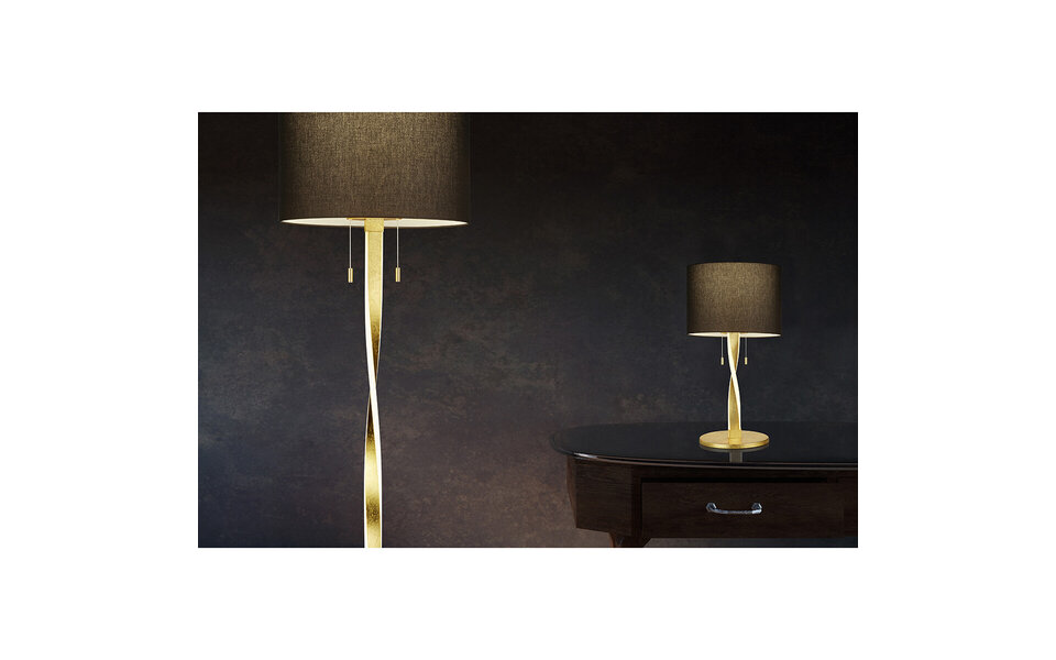 HLW LED Stijlvolle LED Vloerlamp Trion Ninda - Witte & Gouden uitvoering, Warm Wit 2700K–3000K, 14W HLW LED Stijlvolle LED Vloerlamp Trion Ninda - Witte & Gouden uitvoering, Warm Wit 2700K–3000K, 14W