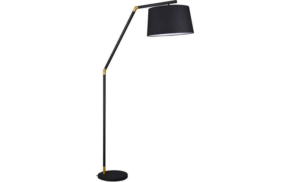 HLW LED Modern LED Floor Lamp Trion Tryca - Matte Black Aluminum, E27 Fitting