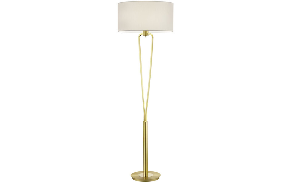 HLW LED LED Vloerlamp Trion Hilton - Gouden Vloerlamp met E27 Fitting en Aluminium HLW LED LED Vloerlamp Trion Hilton - Gouden Vloerlamp met E27 Fitting en Aluminium