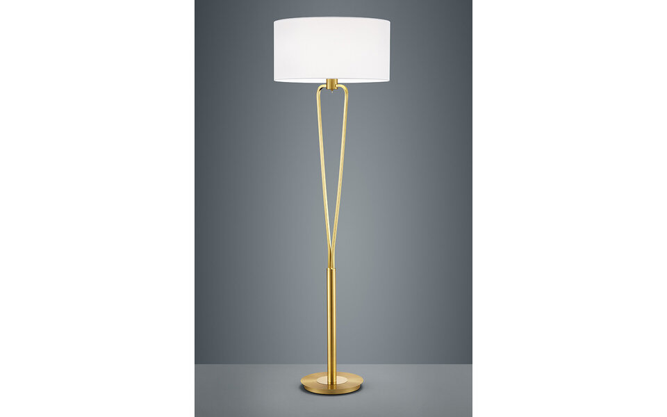 HLW LED LED Floor Lamp Trion Hilton - Gold Floor Lamp with E27 Fitting and Aluminum