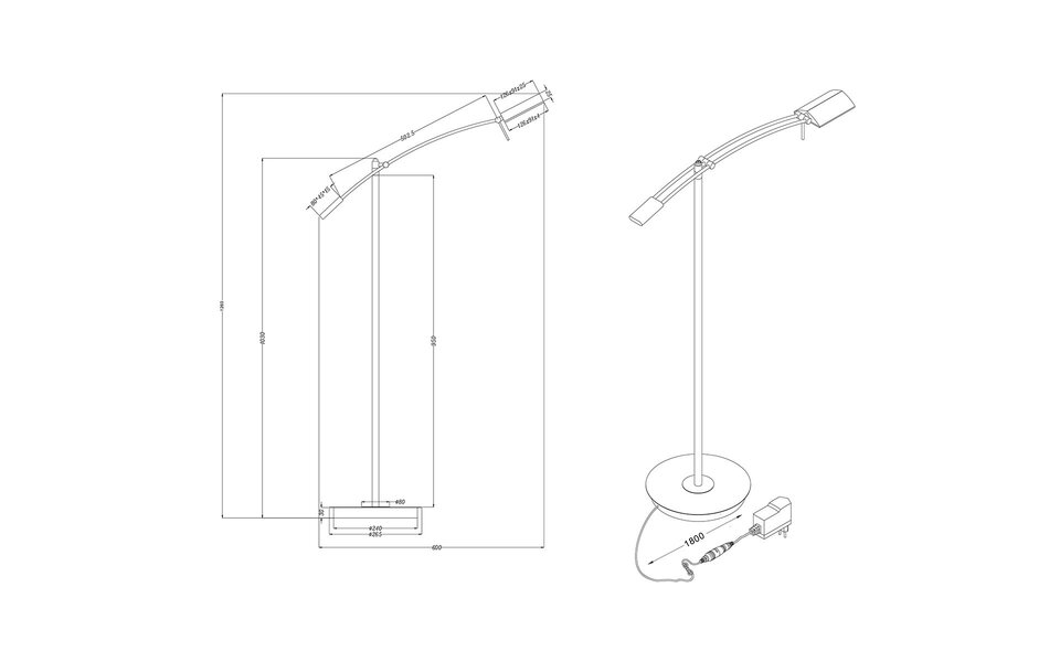 HLW LED LED Floor Lamp Trion Veroni 12W - Dimmable Warm White 2700K–3000K - Adjustable Beam Angle HLW LED LED Floor Lamp Trion Veroni 12W - Dimmable Warm White 2700K–3000K - Adjustable Beam Angle