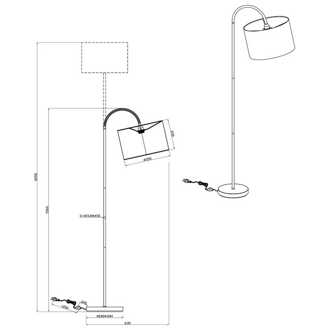 HLW LED Stijlvolle LED Vloerlamp Trion Hostons - Mat Zwart, Rond & Flexibele Arm HLW LED Stijlvolle LED Vloerlamp Trion Hostons - Mat Zwart, Rond & Flexibele Arm