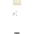 LED Floor Lamp Trion Hotia - White Floor Lamp with Dual Light Points & Flexible Reading Arm