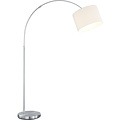 Adjustable LED Floor Lamp Trion Hotia - Matte White, Round Shape & E27 Socket