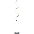 Dimmable LED Floor Lamp 20W with Warm White 2700K-3000K - Sleek Matte Chrome Design