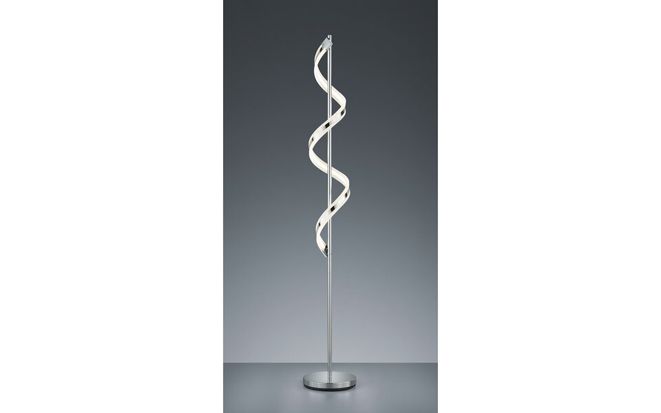 HLW LED Dimbare LED Vloerlamp 20W met Warm Wit 2700K-3000K - Strak Mat Chroom Design