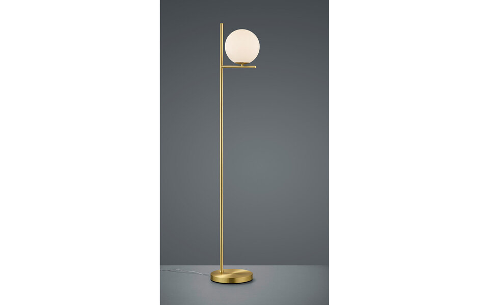 HLW LED Elegante LED Vloerlamp Trion Pora in Mat Goud met E14 Fitting, Aluminium HLW LED Elegante LED Vloerlamp Trion Pora in Mat Goud met E14 Fitting, Aluminium