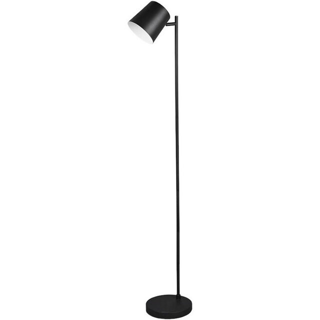 Dimbare zwarte LED vloerlamp 4W met warm wit licht 2700K-3000K en slank design