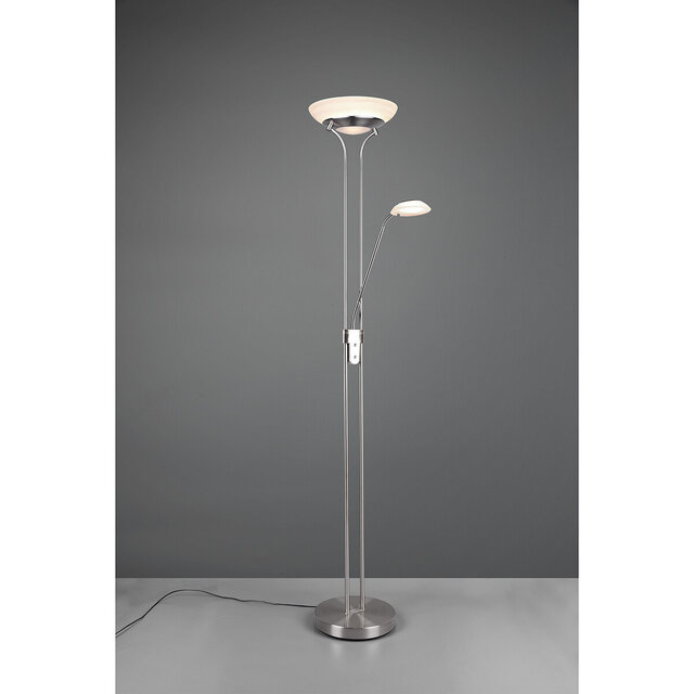HLW LED Stylish Dimmable LED Floor Lamp Trion Orsan 31W - Warm White 3000K, Matte Nickel HLW LED Stylish Dimmable LED Floor Lamp Trion Orsan 31W - Warm White 3000K, Matte Nickel