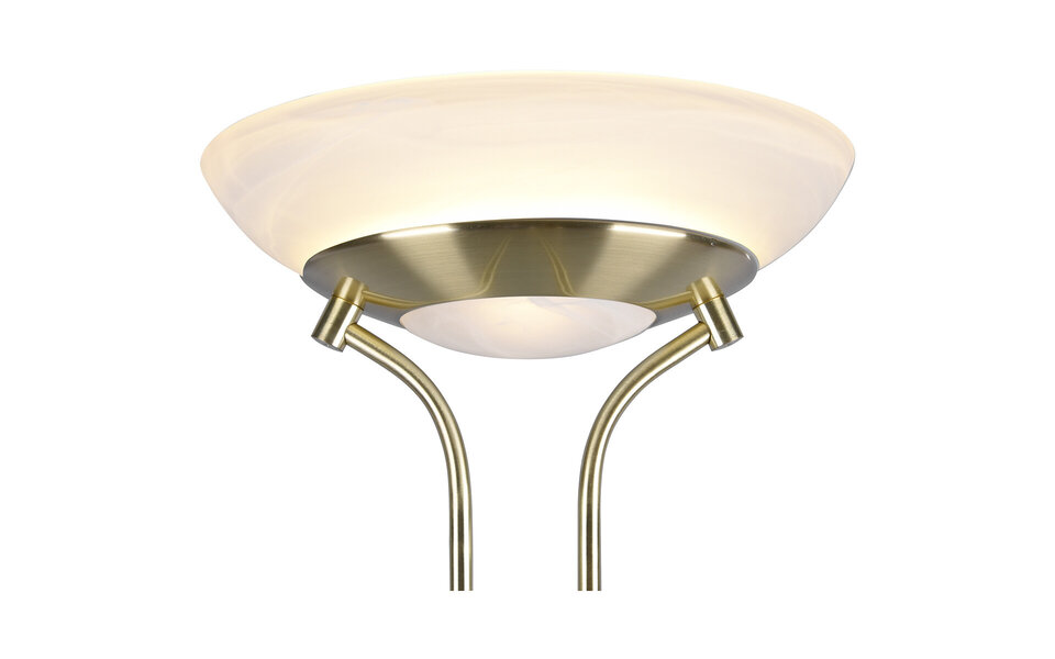 HLW LED LED Vloerlamp Trion Orsan - Dimbaar Warm Wit 2700K–3000K - Mat Goud, 31W