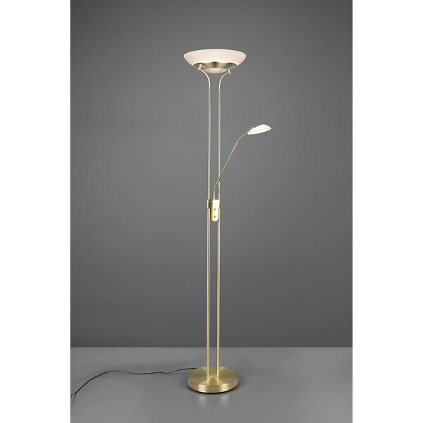 HLW LED LED Vloerlamp Trion Orsan - Dimbaar Warm Wit 2700K–3000K - Mat Goud, 31W HLW LED LED Vloerlamp Trion Orsan - Dimbaar Warm Wit 2700K–3000K - Mat Goud, 31W