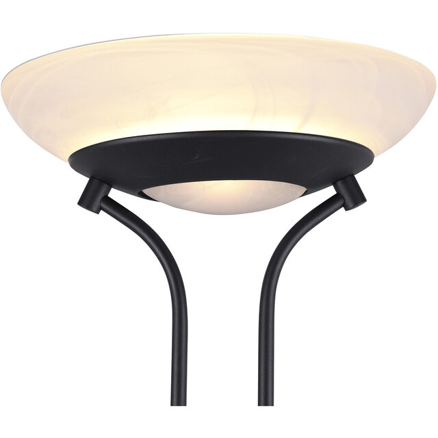 HLW LED Dimmable LED Floor Lamp Trion Orsan - 31W, Warm White 3000K, Matte Black Aluminum HLW LED Dimmable LED Floor Lamp Trion Orsan - 31W, Warm White 3000K, Matte Black Aluminum