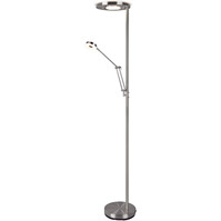 Dimmable LED Floor Lamp 38W - Trion Barry Matte Nickel