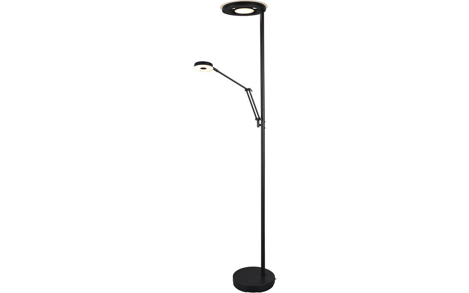 HLW LED Trion Barry Dimmable LED Floor Lamp 38W - Matte Black Aluminum HLW LED Trion Barry Dimmable LED Floor Lamp 38W - Matte Black Aluminum