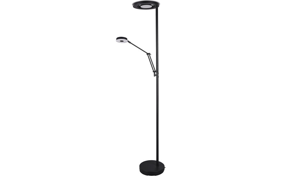 HLW LED Trion Barry Dimmable LED Floor Lamp 38W - Matte Black Aluminum HLW LED Trion Barry Dimmable LED Floor Lamp 38W - Matte Black Aluminum