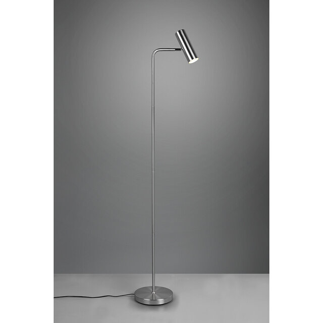 HLW LED LED Floor Lamp Trion Milona - Matte Nickel - GU10 Socket - 1-light Aluminum