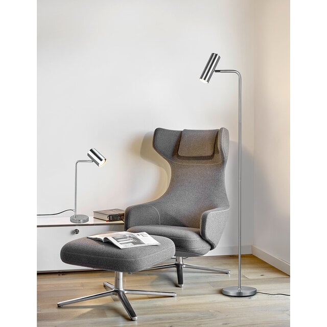 HLW LED LED Floor Lamp Trion Milona - Matte Nickel - GU10 Socket - 1-light Aluminum