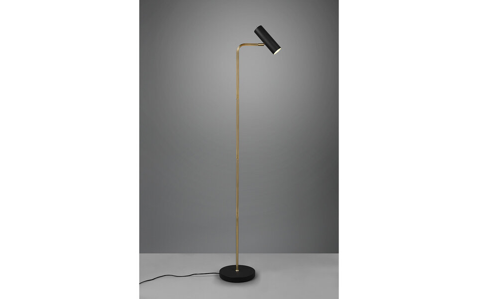 HLW LED LED Floor Lamp Trion Milona - Black & Gold Floor Lamp with GU10 Socket