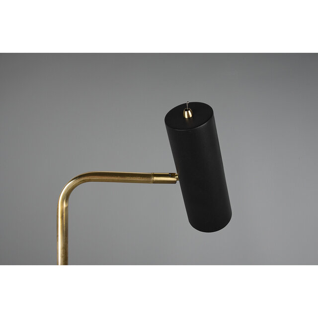 HLW LED LED Floor Lamp Trion Milona - Black & Gold Floor Lamp with GU10 Socket