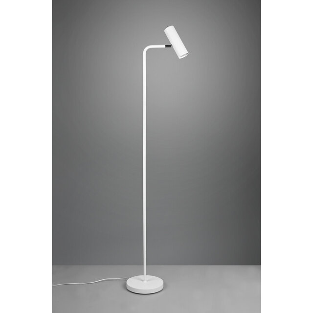 HLW LED LED Vloerlamp Trion Milona - Witte Vloerlamp met GU10 Fitting, Aluminium HLW LED LED Vloerlamp Trion Milona - Witte Vloerlamp met GU10 Fitting, Aluminium