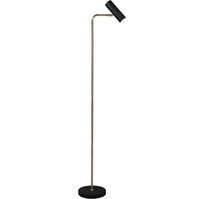 LED Vloerlamp Trion Milona - Mat Zwart/Goud, GU10 Fitting