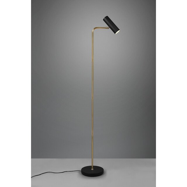HLW LED LED Floor Lamp Trion Milona - Black & Gold Floor Lamp with GU10 Socket