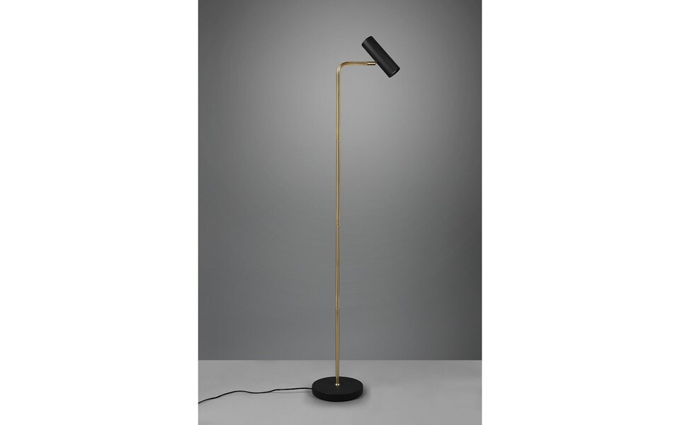 HLW LED LED Floor Lamp Trion Milona - Black & Gold Floor Lamp with GU10 Socket