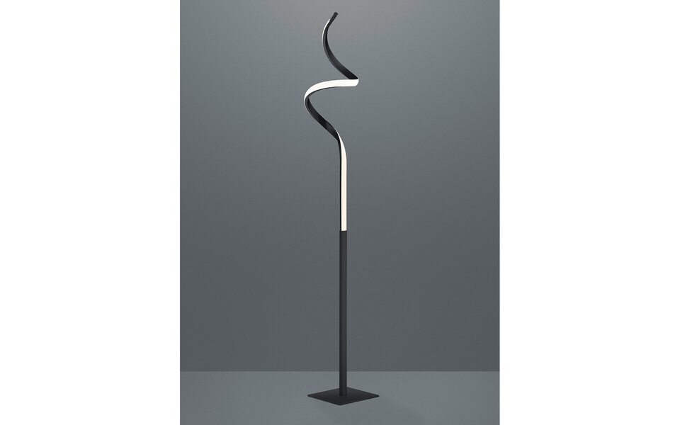 HLW LED Dimmable LED Floor Lamp Trion Corcy - Matte Black or White, 11W, Warm White 2700K–3000K