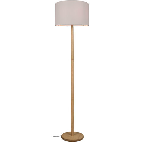 LED Vloerlamp Trion Kiblon - Houten vloerlamp met E27 fitting en mat bruine afwerking LED Vloerlamp Trion Kiblon - Houten vloerlamp met E27 fitting en mat bruine afwerking