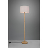 HLW LED LED Floor Lamp Trion Kiblon - Wooden floor lamp with E27 fitting and matte brown finish