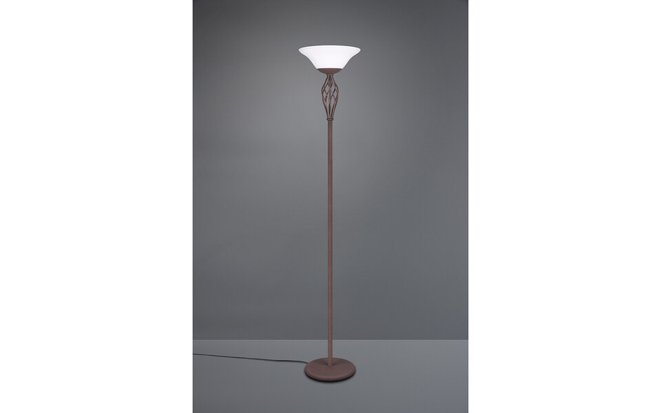 HLW LED LED Vloerlamp Trion Rustina - 2-lichts roestkleurige vloerlamp met E27 fitting HLW LED LED Vloerlamp Trion Rustina - 2-lichts roestkleurige vloerlamp met E27 fitting