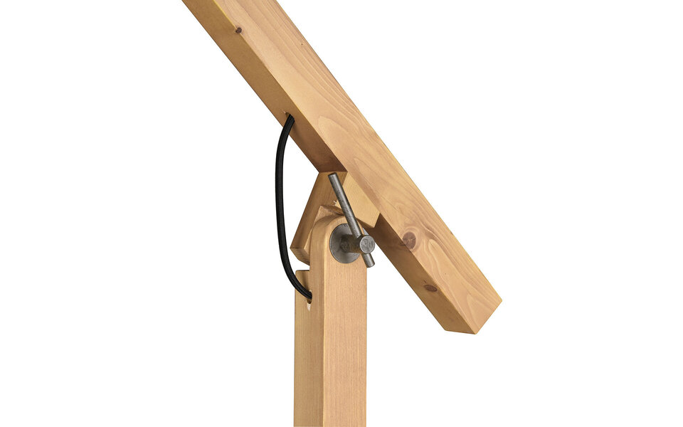 HLW LED Zwarte LED Vloerlamp Trion Hittal - Rond Design met E27 Fitting en Voetschakelaar