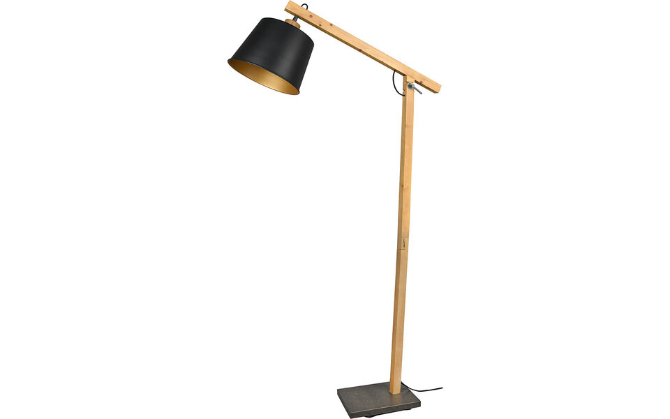 HLW LED Black LED Floor Lamp Trion Hittal - Round Design with E27 Socket and Foot Switch HLW LED Black LED Floor Lamp Trion Hittal - Round Design with E27 Socket and Foot Switch