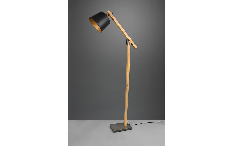 HLW LED Black LED Floor Lamp Trion Hittal - Round Design with E27 Socket and Foot Switch HLW LED Black LED Floor Lamp Trion Hittal - Round Design with E27 Socket and Foot Switch