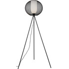 HLW LED LED Floor Lamp Trion Filtran - Black floor lamp with round shape and E27 fitting