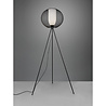 HLW LED LED Floor Lamp Trion Filtran - Black floor lamp with round shape and E27 fitting