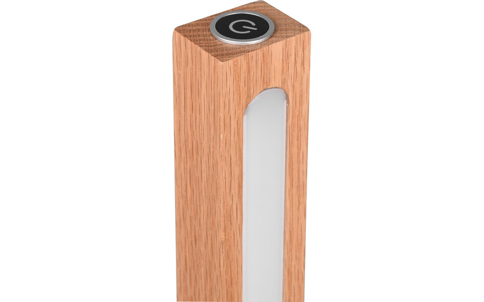 HLW LED Wooden LED Floor Lamp Trion Bulloni - Warm White 2700K–3000K, 20W, Adjustable Beam Angle