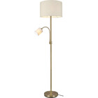 HLW LED LED Floor Lamp Trion Hotia - Round Floor Lamp with Two Light Sources and E27 Fitting