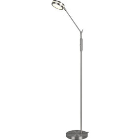 Dimbare LED Vloerlamp 6.5W - Mat Nikkel, Aluminium Dimbare LED Vloerlamp 6.5W - Mat Nikkel, Aluminium